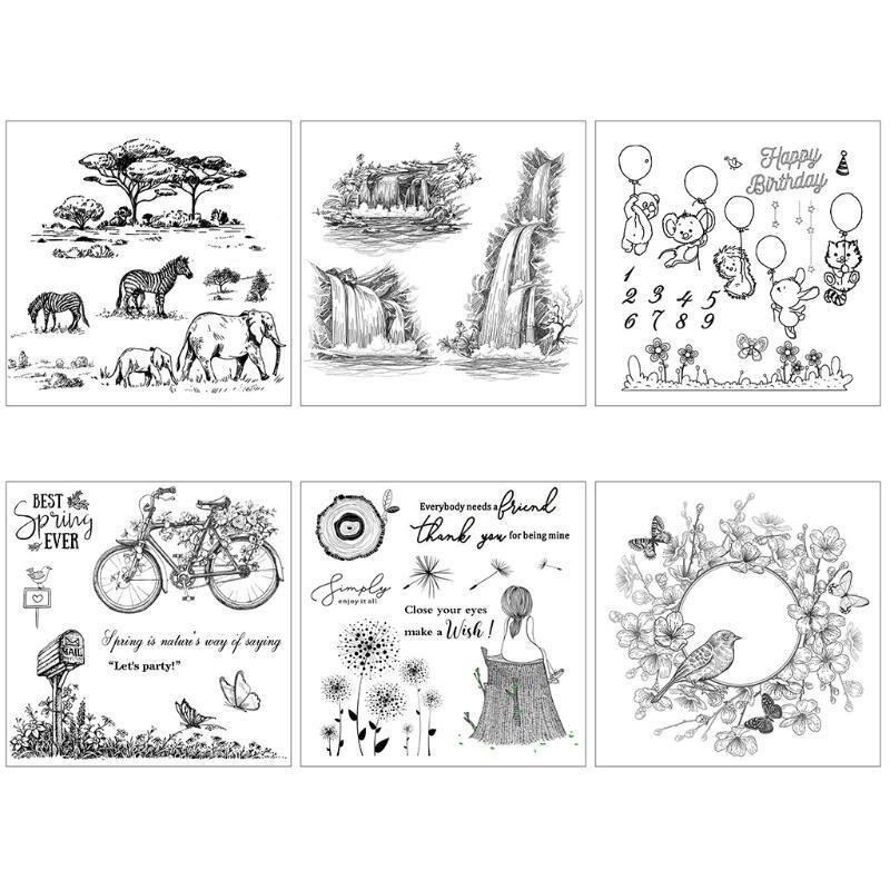 Make a Wish DIY Silicone Clear Stamp Cling Seal Scrapbook Embossing Album Craft