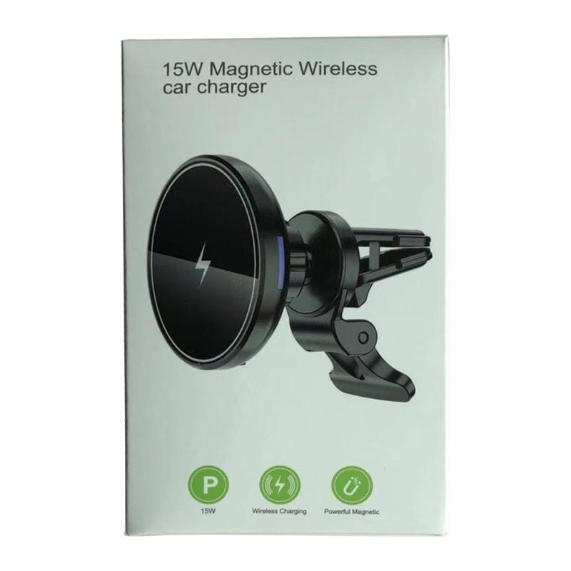 Wireless Magnetic Charger for Phone 12 Series Fast Charging Clamping Air Vent