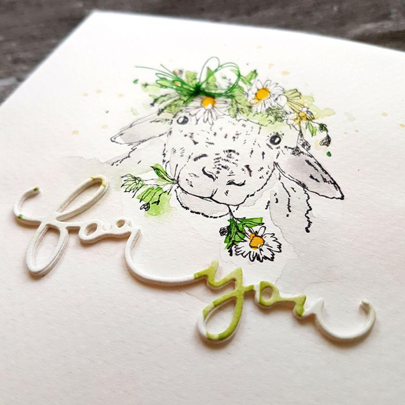 For You Metal Cutting Dies Stencil DIY Scrapbooking Album Stamp Paper Card Craft
