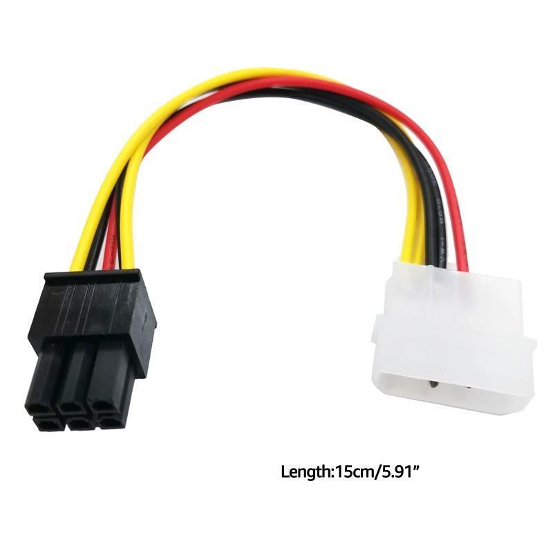 4Pin PCI-E to PCIE 6Pin Power Cable PCI Express Graphics Card Connector Adapter