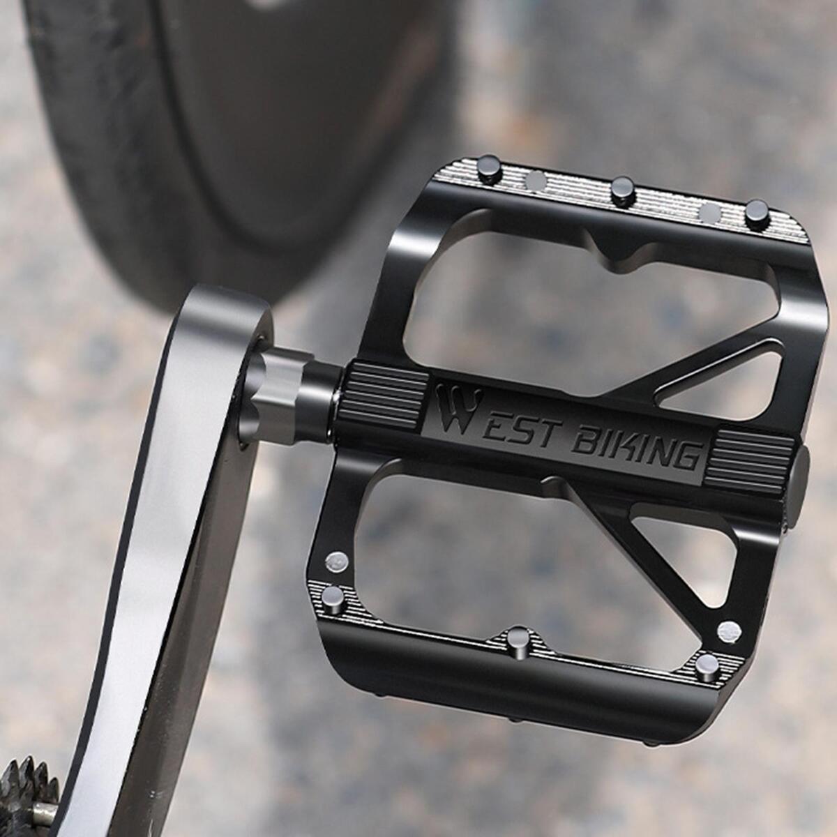 Ultralight Bicycle Pedals 9/16 inch Bicycle Flat Platform Pedal DU Bearings