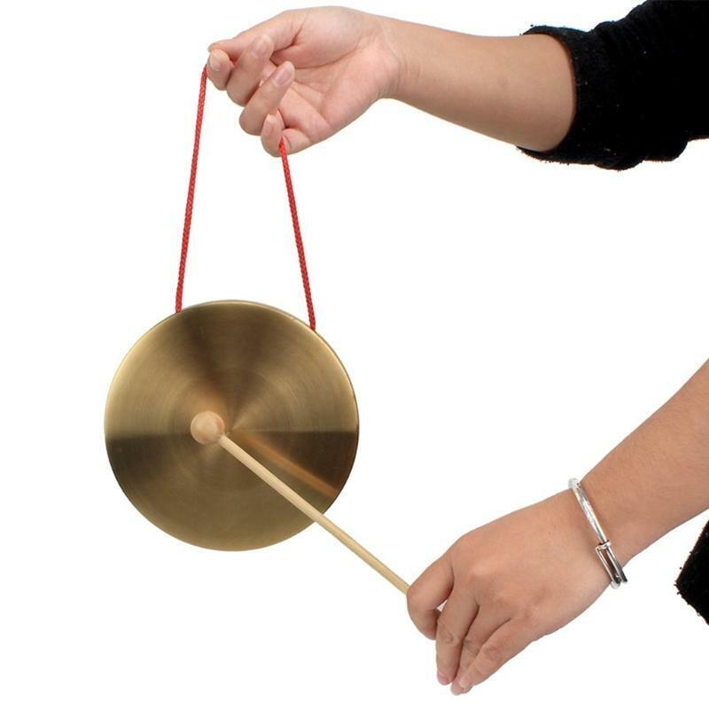 Copper Opera Gong Cymbals for Kids Traditional Chinese Folk Musical Instrument