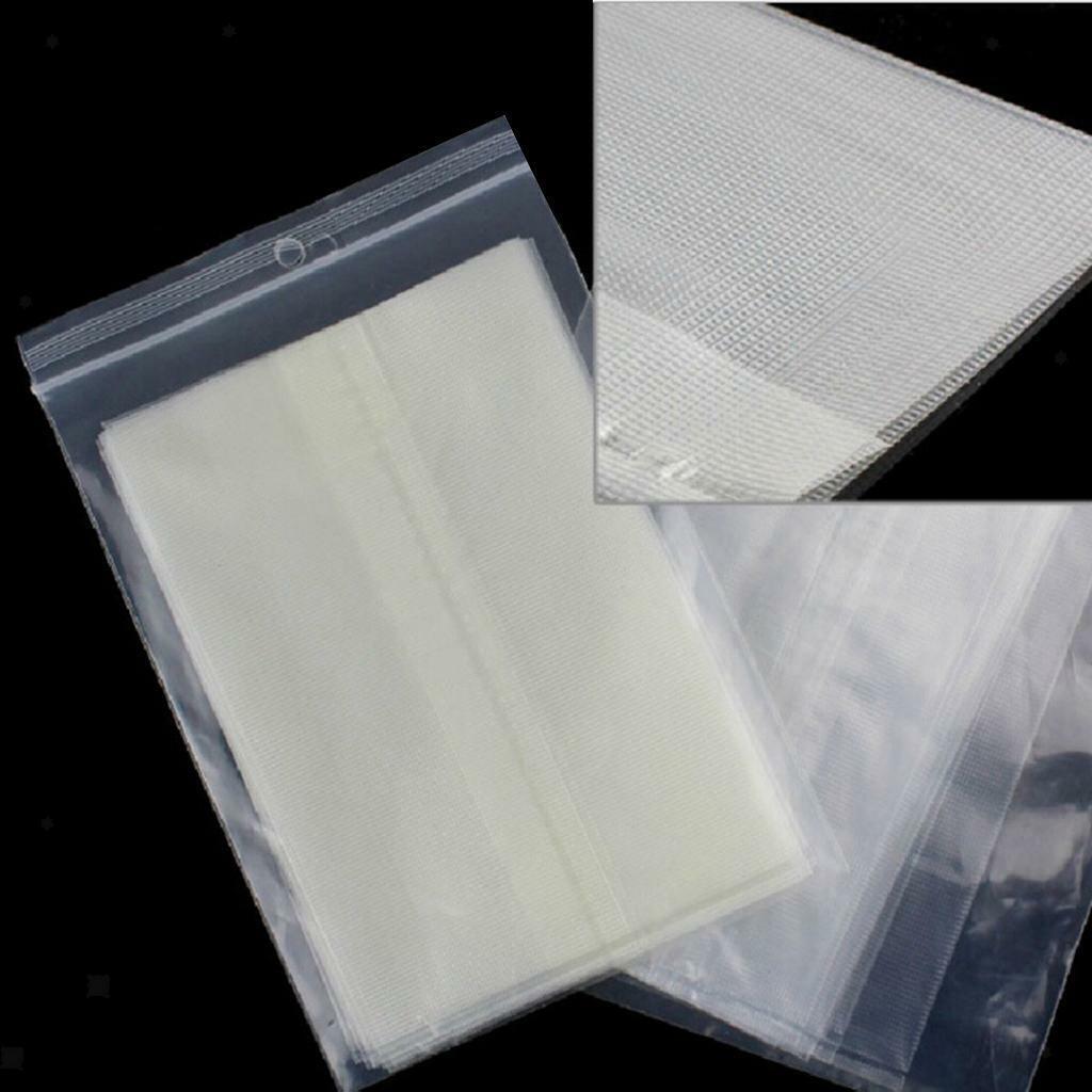 100 Pieces Fast Dissolving Bags Carp Fishing Tool  6x12cm&7x15cm