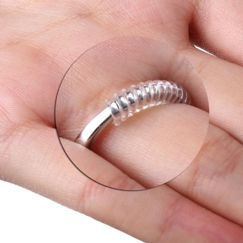 Ring Size Adjuster for Loose Rings 2 Sizes12 Pack with Jewelry Polishing Cloth