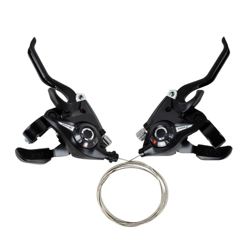 Black Durable 3 Speed V-Brake Brake Shifter Sets Speed Set Bike Accessories