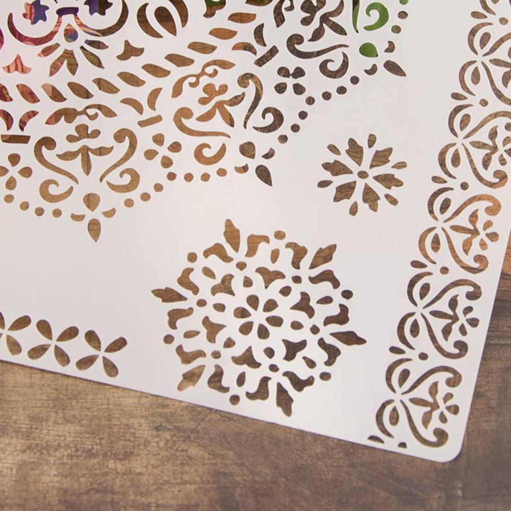 DIY Flower Coffee Stencils Cake Baking Template Scrapbooking Painting Decor