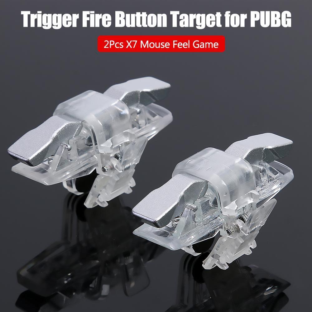 2Pcs X7 Mouse Feel Game Controller Joystick Trigger Gamepad Handle for PUBG