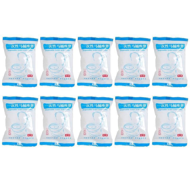 10pcs Disposable Toilet Seat Covers Waterproof Portable WC Pad Travel Camping