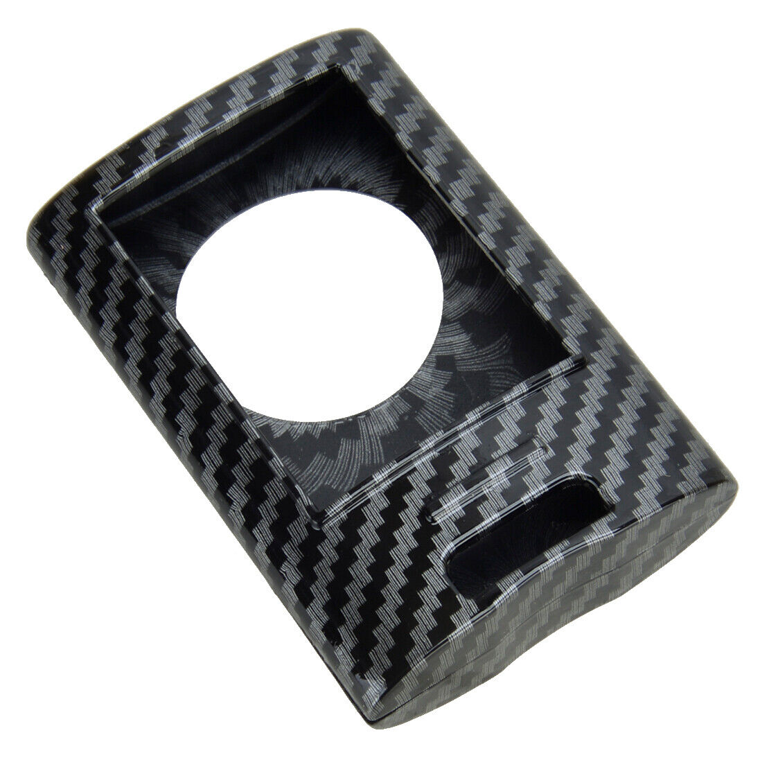 Carbon Fiber Smart Key Fob Case Cover Chain Fit For Cadillac Escalade CTS SRX
