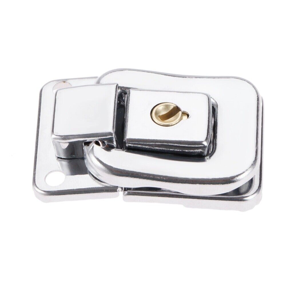 38*28mm Furniture Drawer Cabinet Wardrobe Door Toggle Latch Lock Hardware & Key