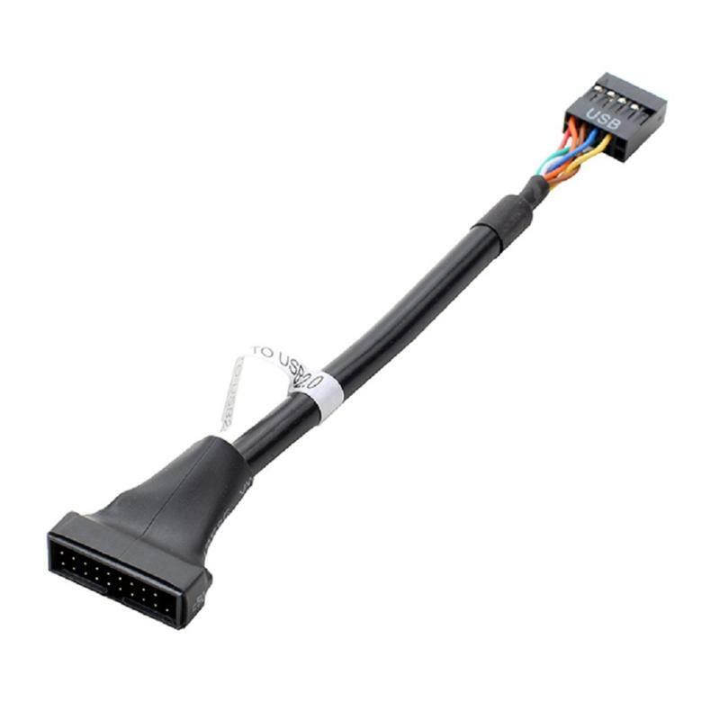 Cable Converter USB 3.0 19 Pin Female to 2.0 9 Pin Male Convertor Motherboard