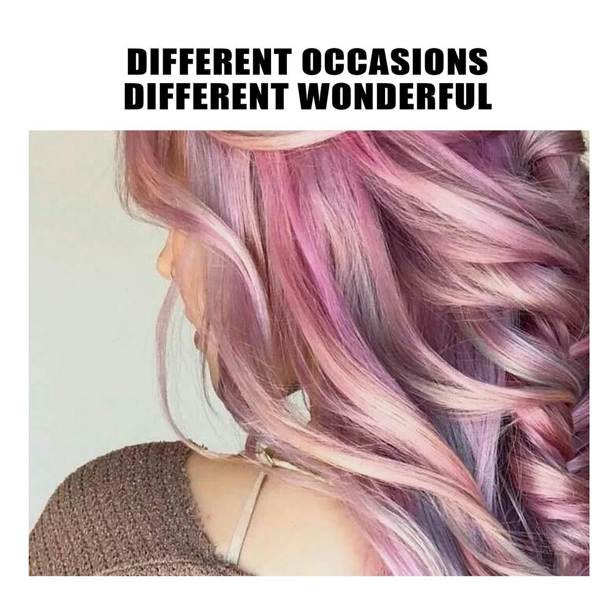 4x Temporary Hair Color Wax Instant Washable Fashion for Birthday girls