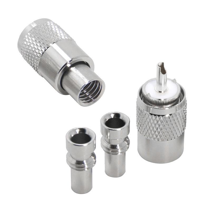 PL259 Male Plug to UHF RG8X RG59 RG8 Male Jack RF Connector Adapter