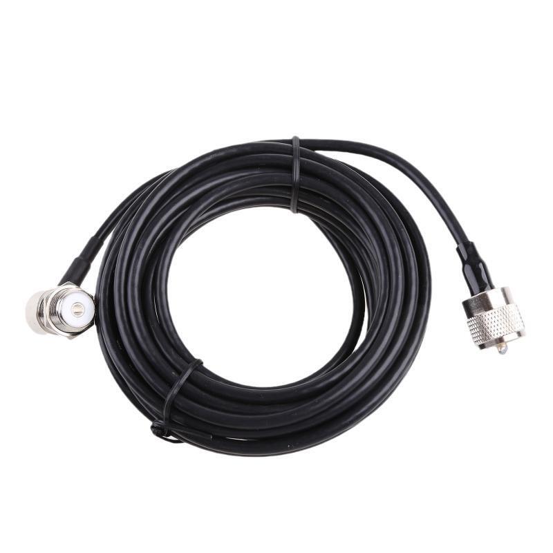 PL-259 Male to SO-239 Female Connectors with RG58 Coax Cable for Mobile Radio