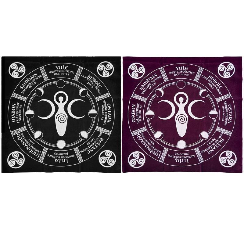 Pagan Altar Cloth Tarot Card Tablecloth Oracle Card Pad Velvet Divination Altar