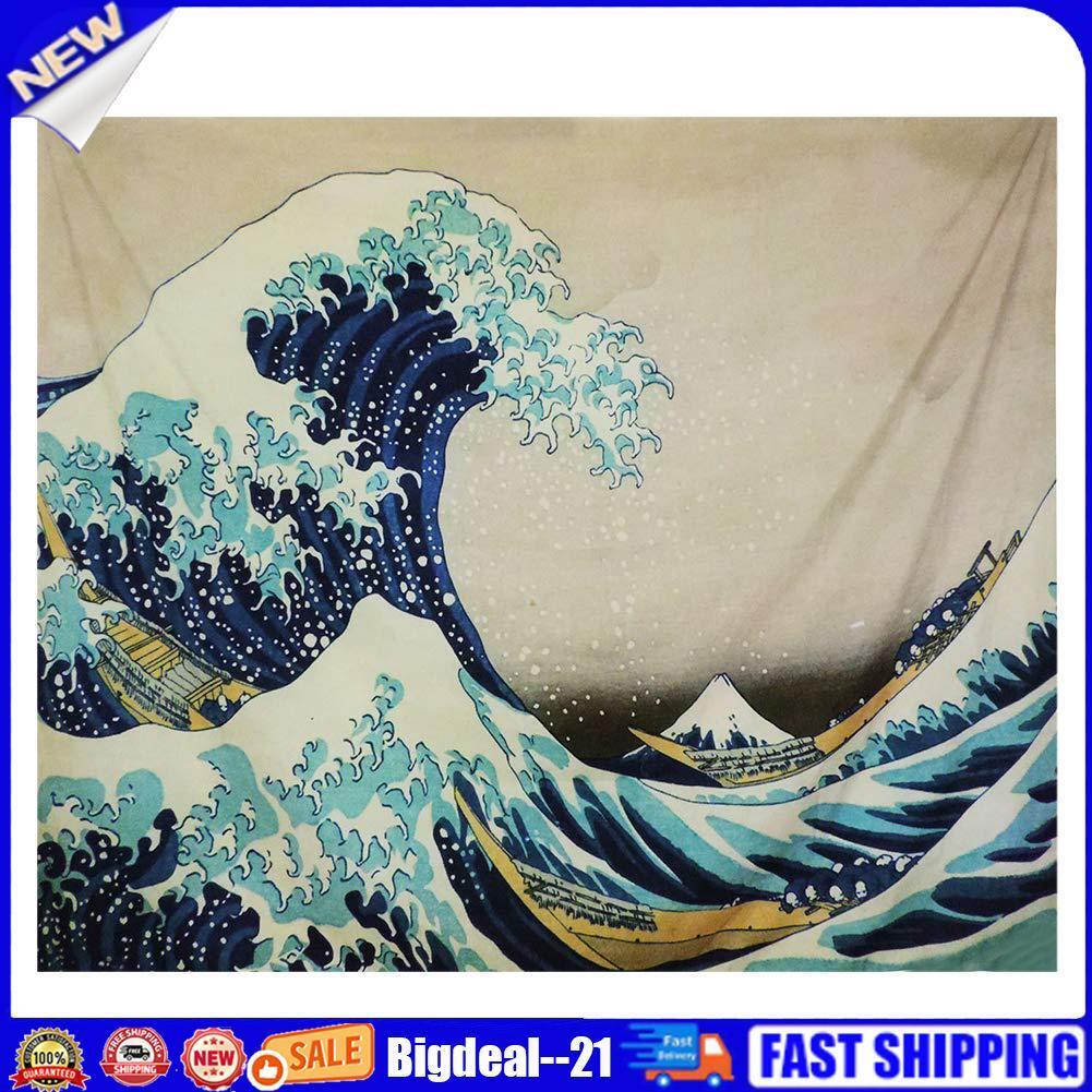 Wall Hanging Carpet Wave Pattern Tapestry Yoga Beach Mat Home Tablecloth