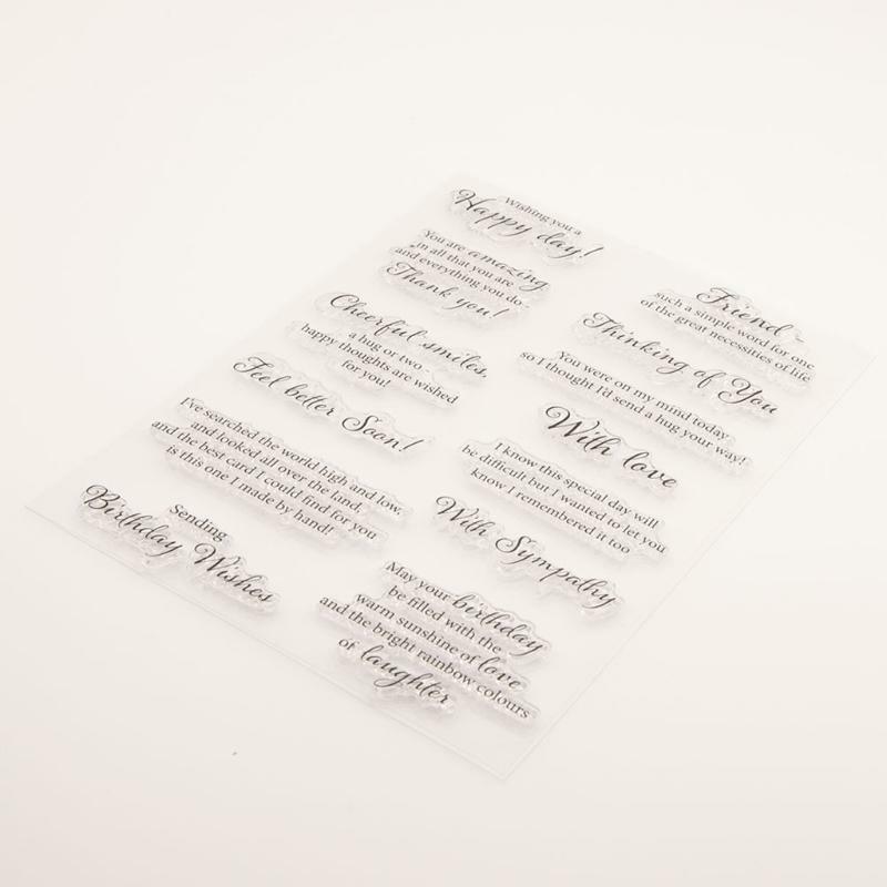 Happy Day Silicone Clear Seal Stamp DIY Scrapbooking Embossing Photo Album Decor