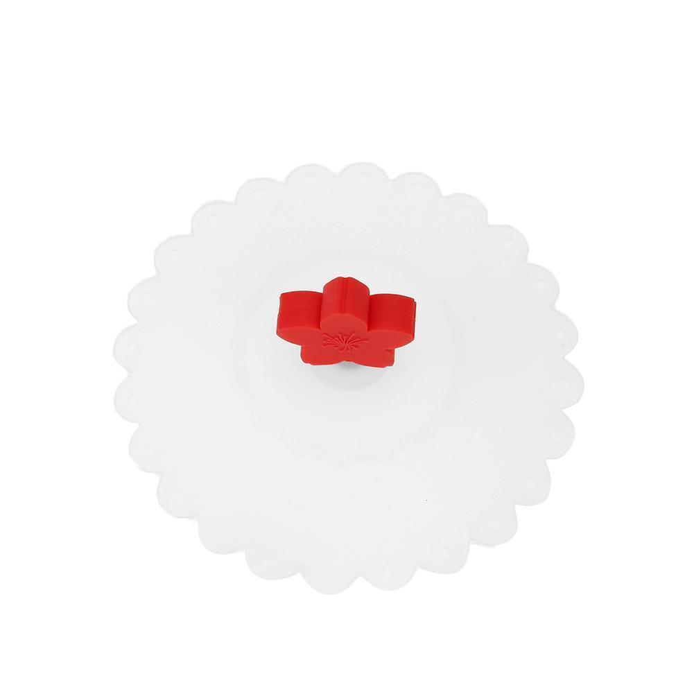 Multi-function Silicone Dust-proof Bowl Cover Leak-proof Cup Lid (Red 11cm)