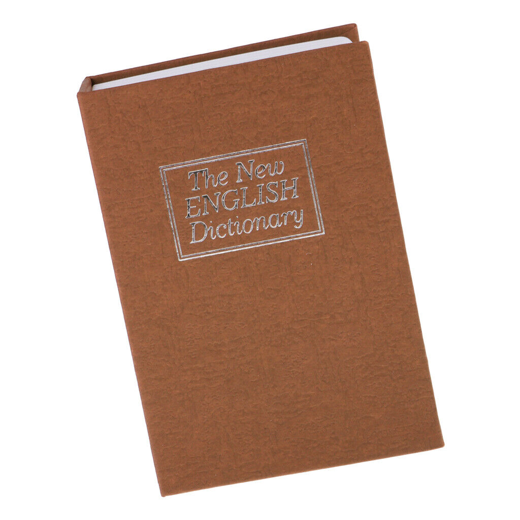 Small Hidden  Book Jewelry  with Key Piggy  Light Coffee