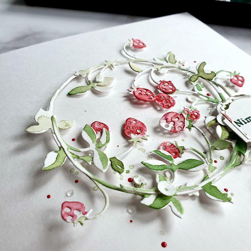 Strawberries Metal Cutting Dies Stencil Scrapbooking DIY Album Stamp Paper Card