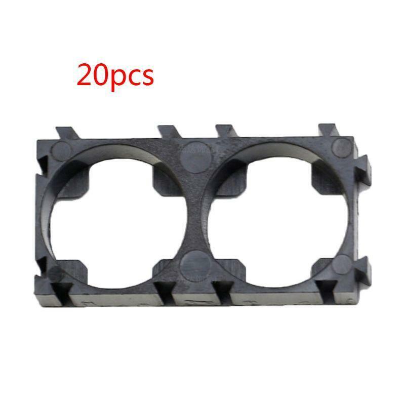 20PCS 1x2 Battery Holder Bracket Safety Plastic Cell Brackets for 21700 Battery