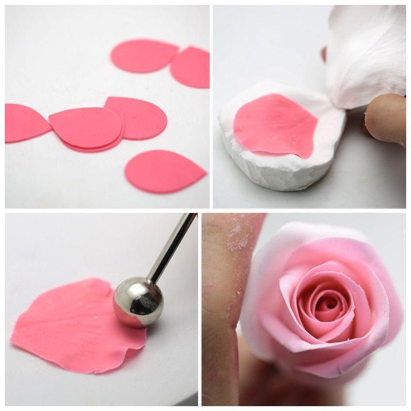 Peony Cutter & Veiner Cake Decorating Supplies Stainless Steel Cookie Cutter