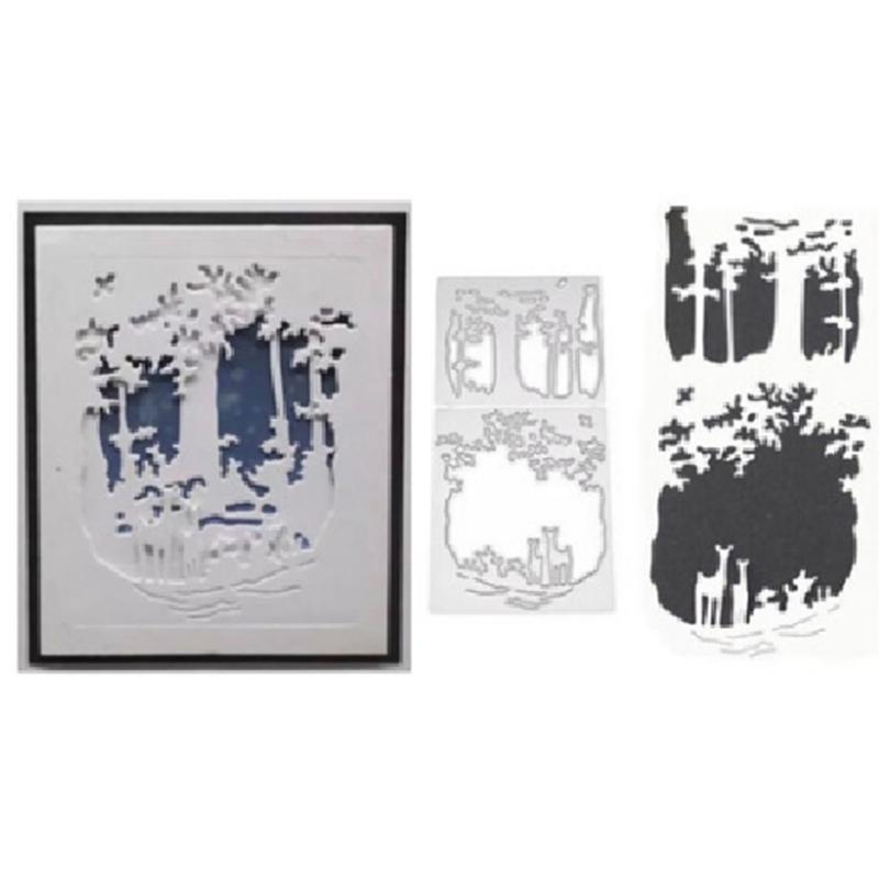 Abstract Cutting Dies Stencil Scrapbooking DIY Album Stamp Paper Card