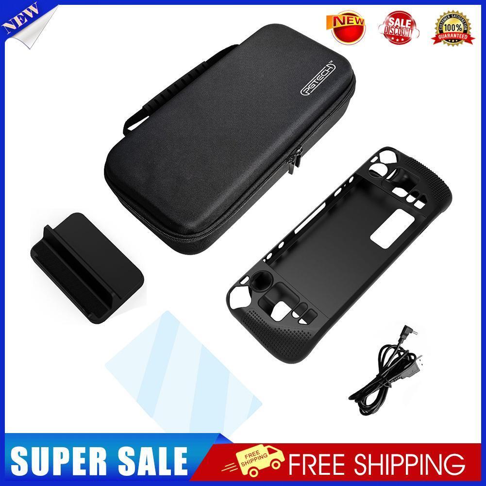 Console Silicone Sleeve Tempered Film Bracket Cable with Bag for Steam Deck