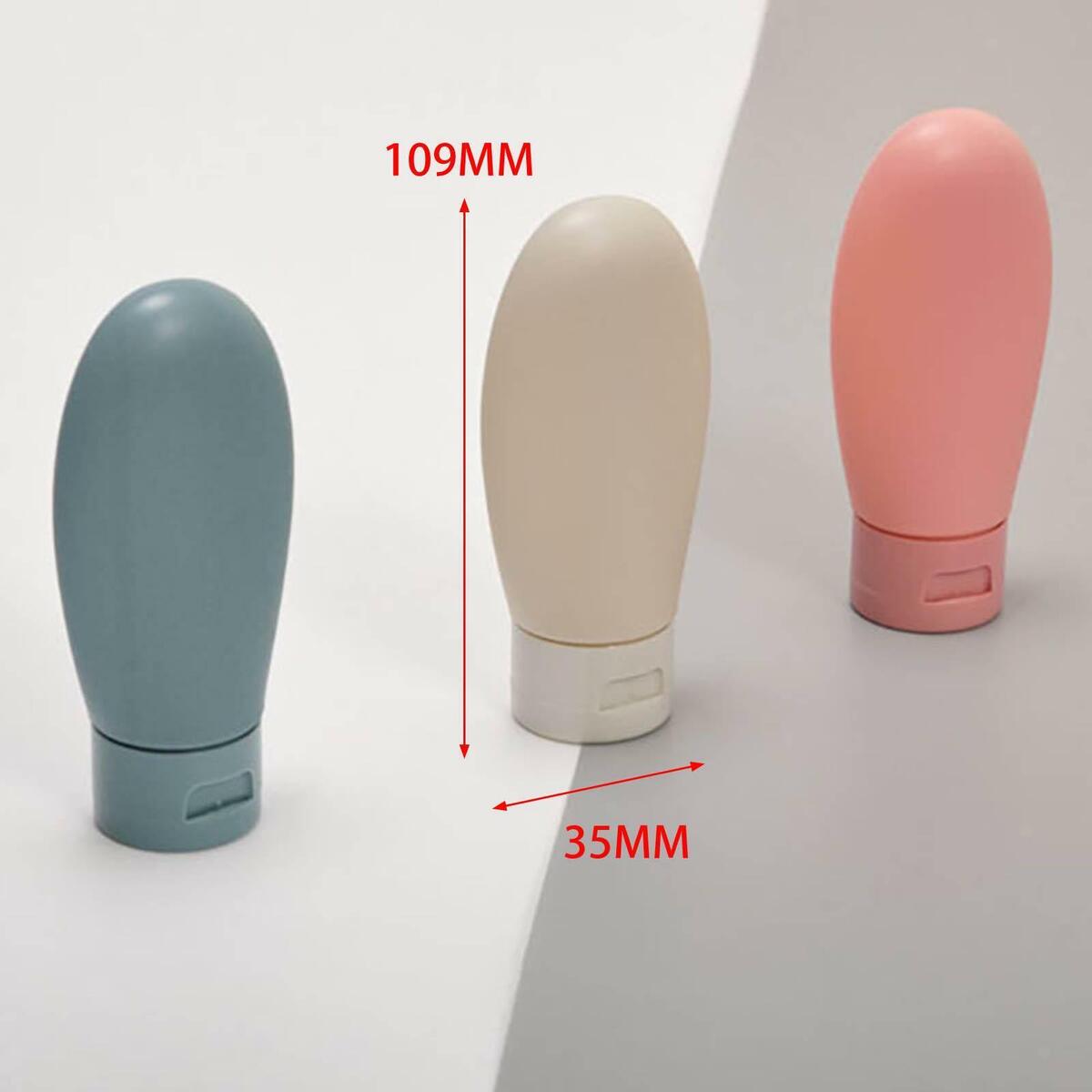 3x Portable Travel Bottles Leak Proof Refillable for Lotion Conditioner