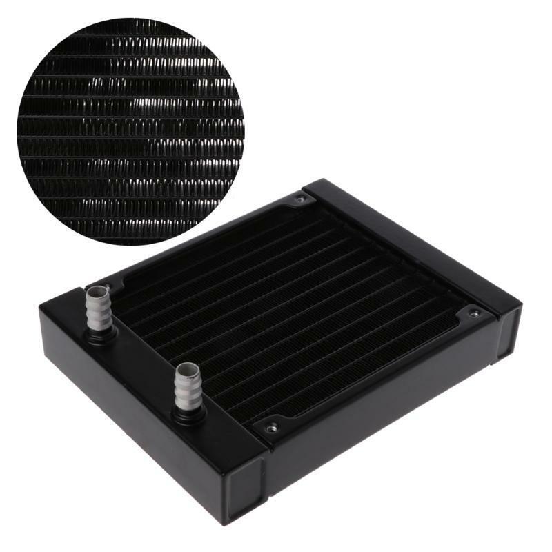 Water Cooling 120mm 12 Tubes Aluminum Radiator CPU Heat Sink Exchanger For PC