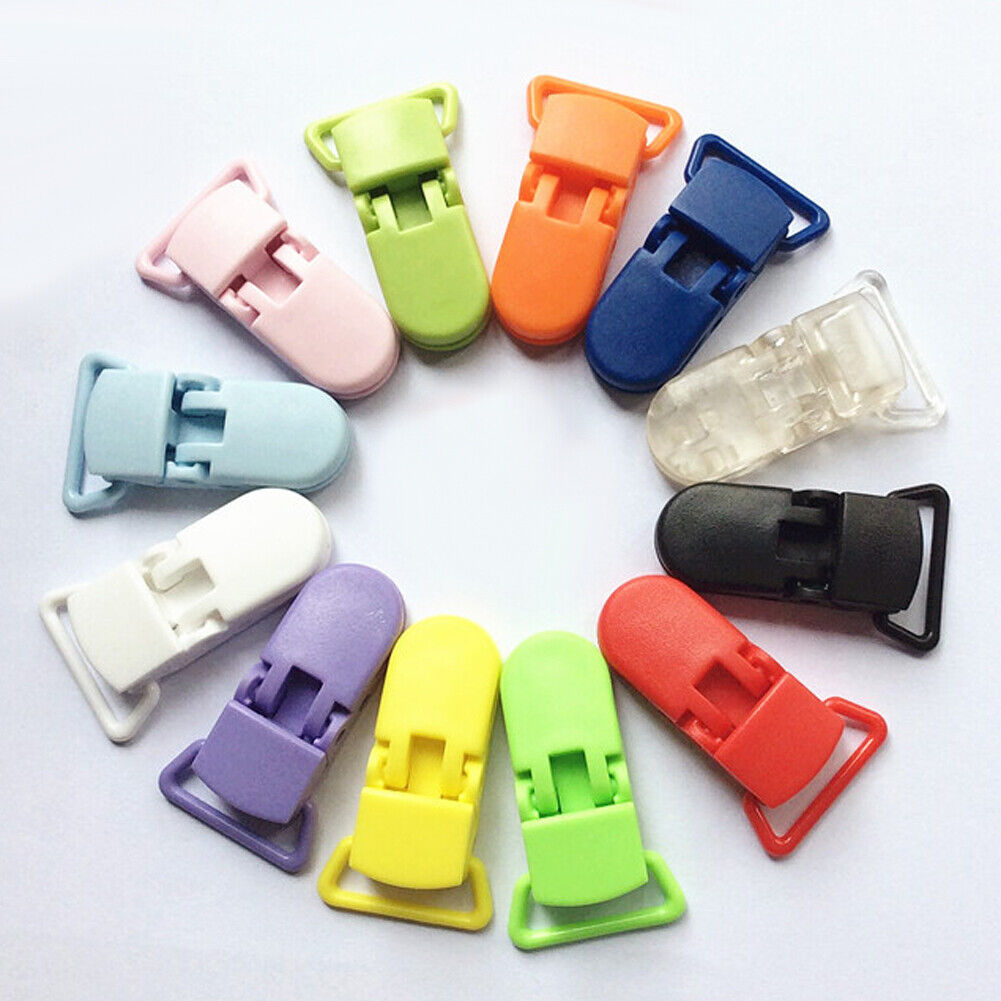 10Pcs Baby Plastic Pacifier Clip Holder Soother Mam Infant Dummy Clips