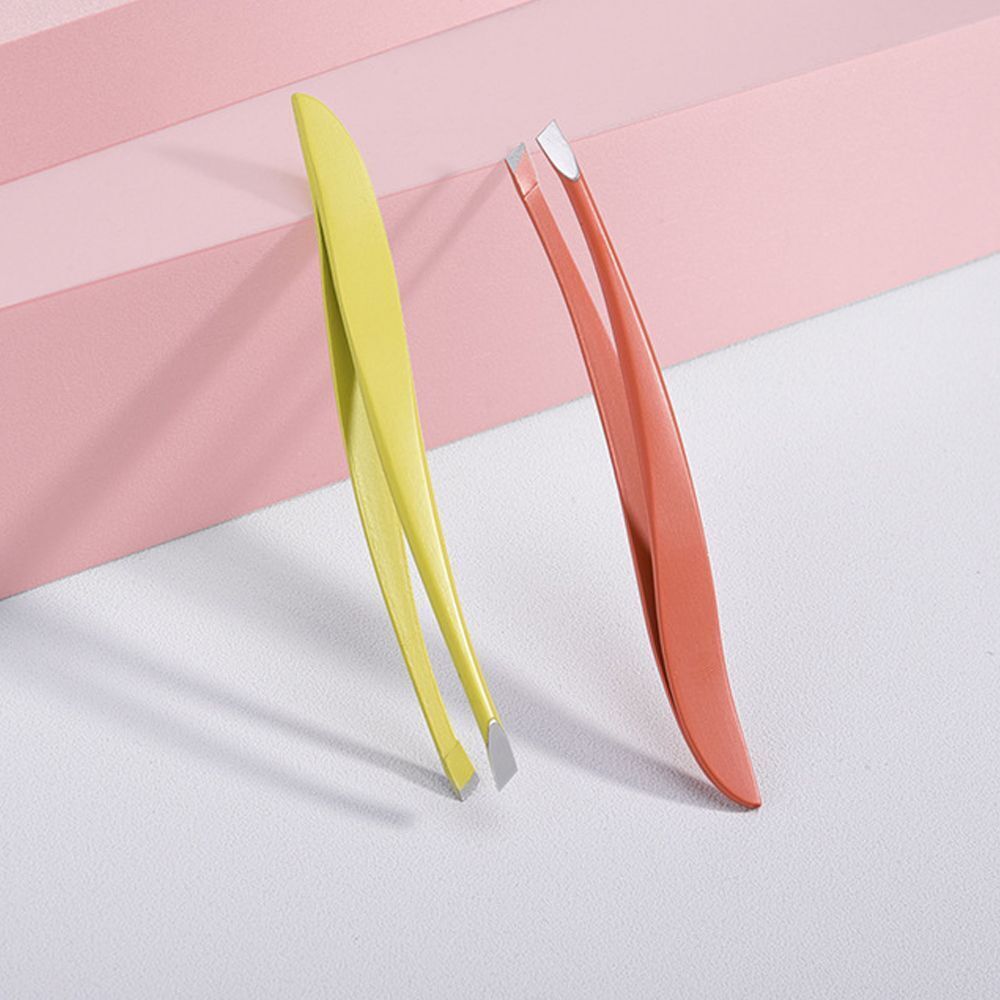 Beauty Eye Brow Trimmer Hair Removal Slanted Puller Eyelashes Eyebrow Tweezers