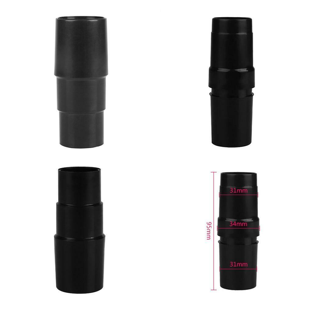 4X Vacuum Hose Adapter Tool 32mm Universal Replacement Connector Black