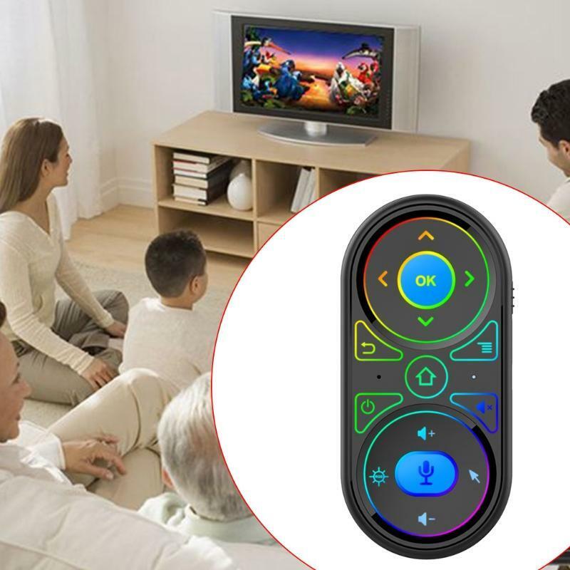 2.4G Wireless Rechargeable Mini Remote Controller Air Mouse Voice Controller