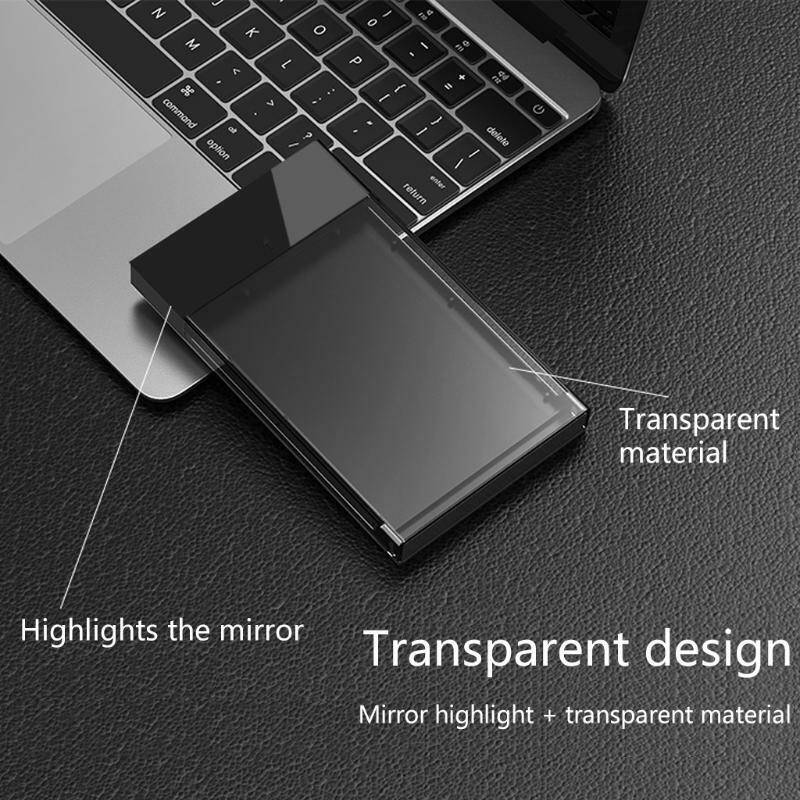 2.5 Inch USB 3.0 SSD Hard Drive Disk Box High Speed External HDD Enclosure Case