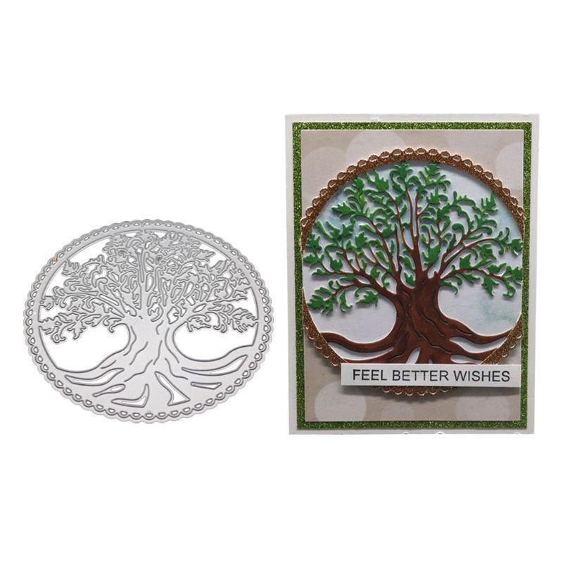 Tree of Life Metal Cutting Dies Stencil Scrapbooking DIY Album Stamp Paper Card