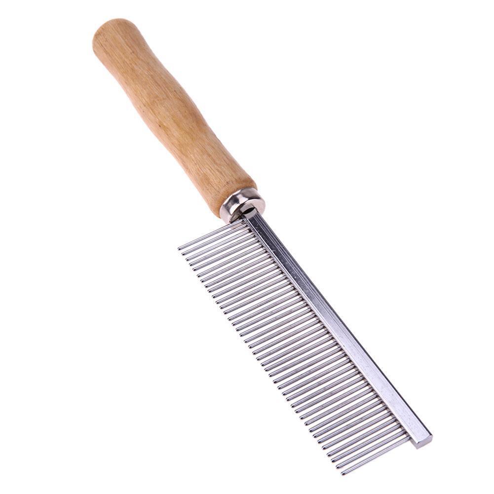 Stainless Steel Pet Comb for Dog Cat Hair Removal Single Row Straight Comb