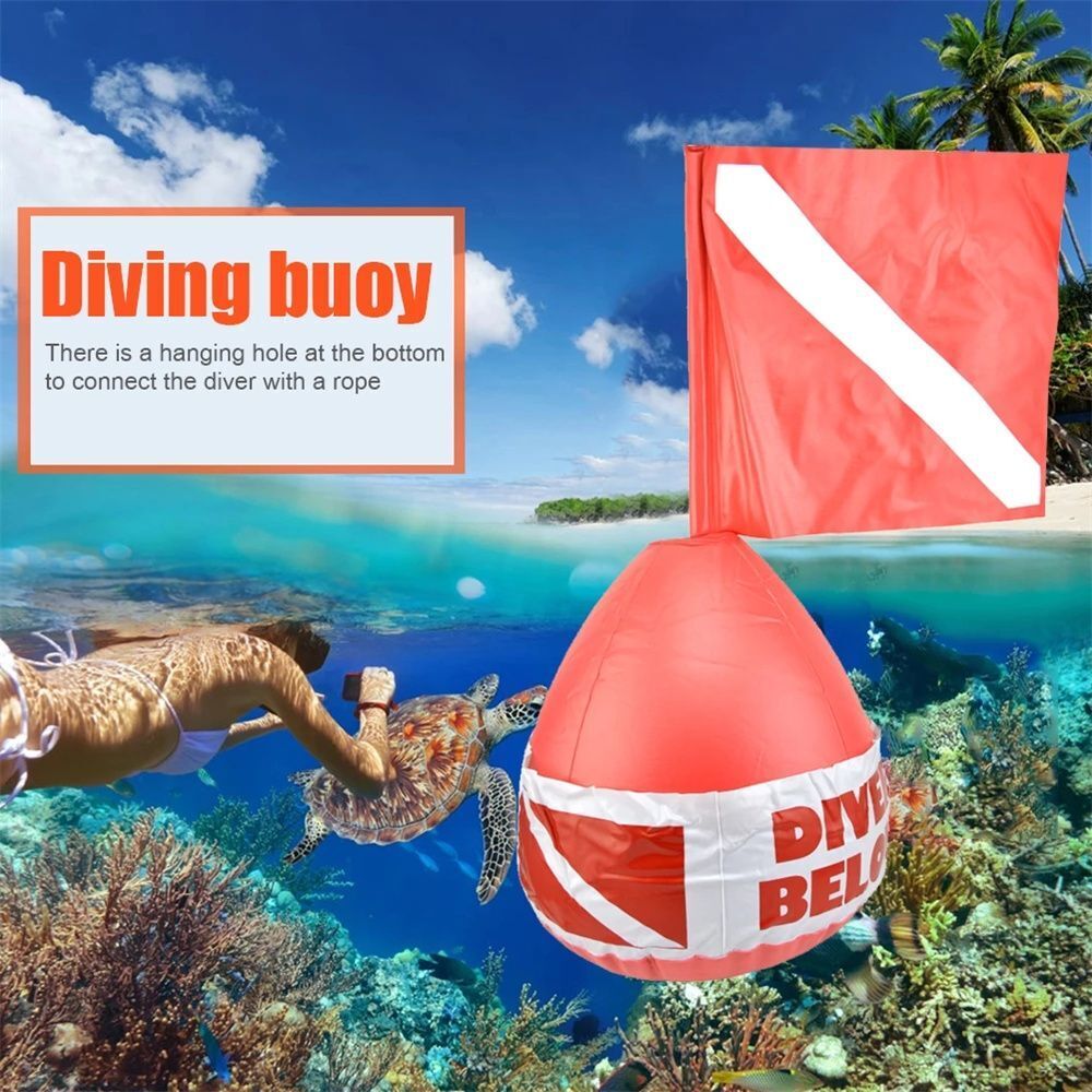 Gear Equipment Dive Waring Sign Water Surface Marker Scuba Diving Flag