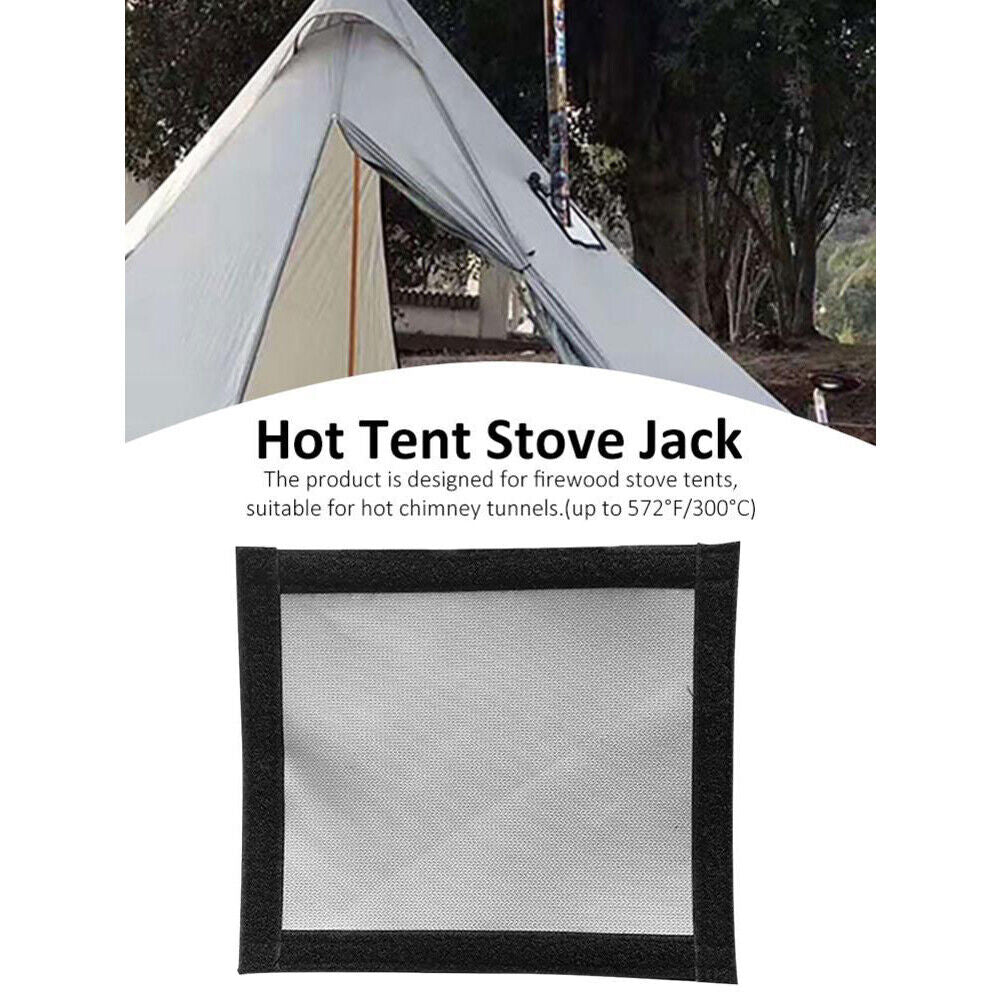 Outdoor Camping Tent Stove Fireproof Cloth Flue Pipes Fire Resistant Cloth