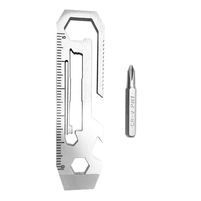 Upgraded Pocket Multitool Bottle Opener Slot-Cross Screwdriver Wrench Outdoor