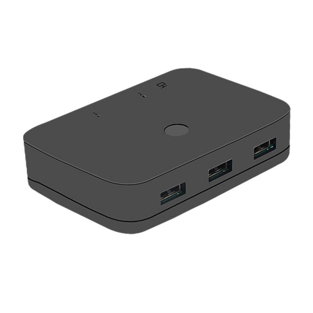 Out KVM Switch  4K  2 Computers Splitter Box for Keyboard PC
