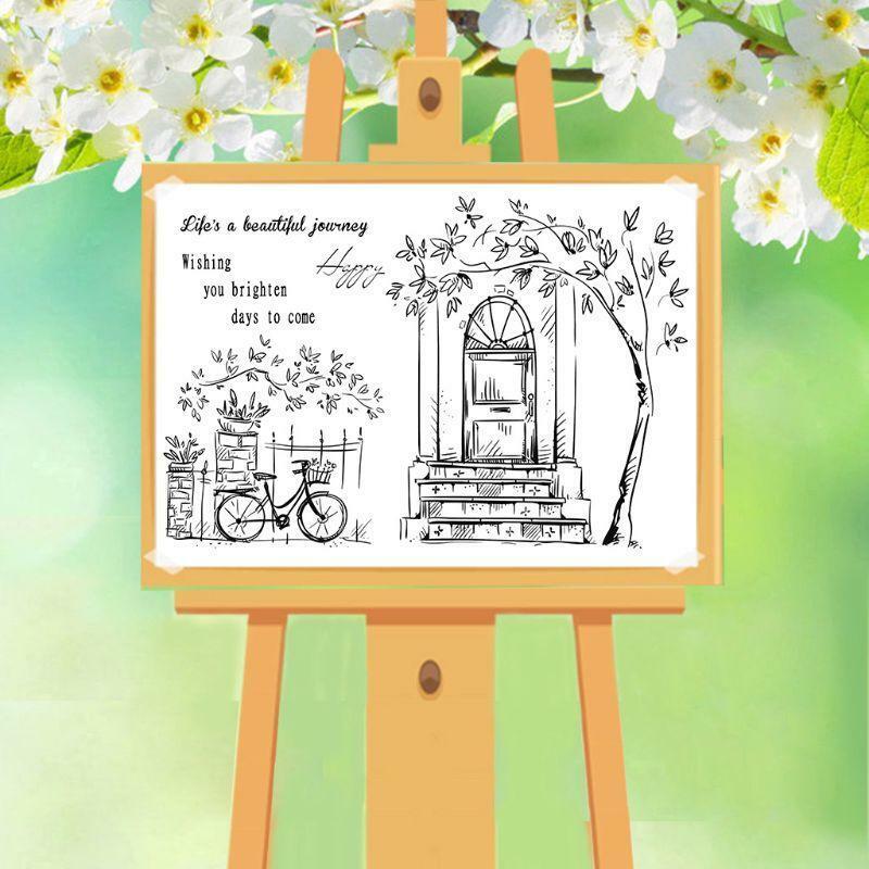 Beautiful Journey DIY Silicone Clear Stamp Seal Scrapbook Embossing Album Decor
