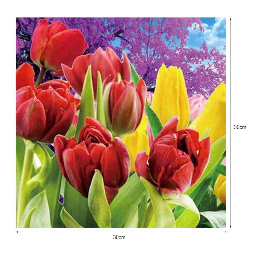 Tulip 5D Diamond Embroidery DIY Craft Painting Cross Stitch Mosaic Decor