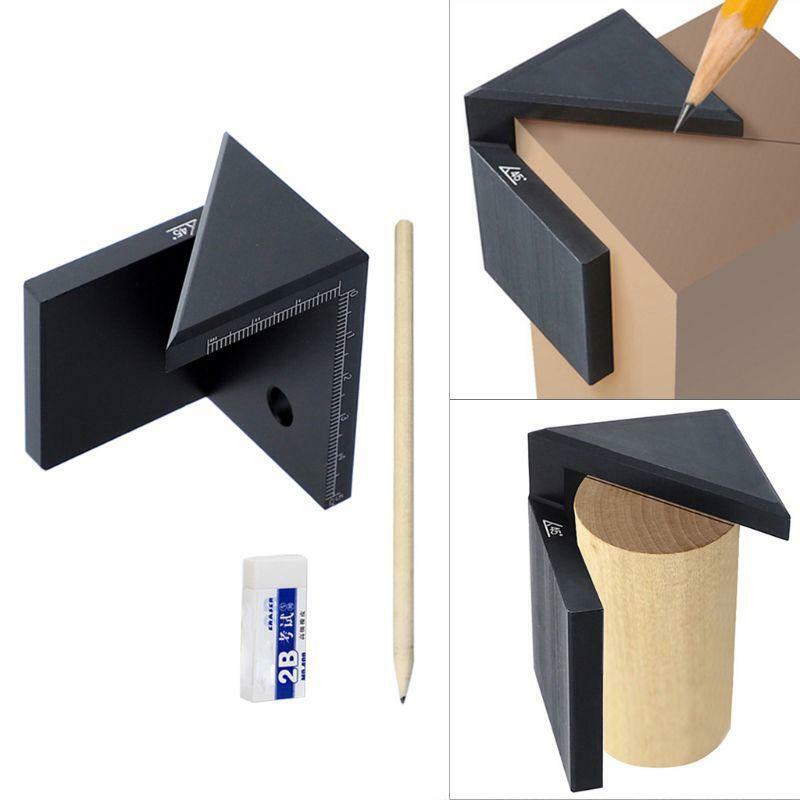 45 Degree Woodworking Line Scriber Right Angle Marker Gauge Angle Scribe Tools