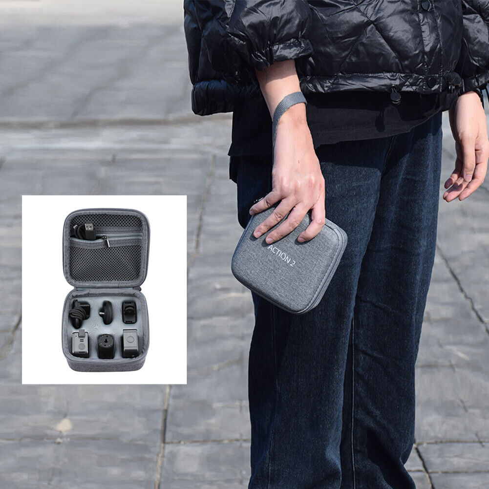 For DJI Action 2 Water Resistant Storage Bag Portable Handbag Carrying Case