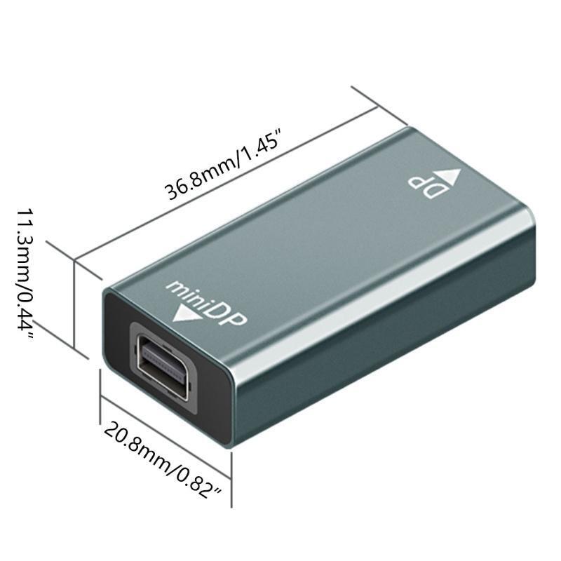 Daily Projection Screen Adapter Mini DP to DP Interface Stable Transmission