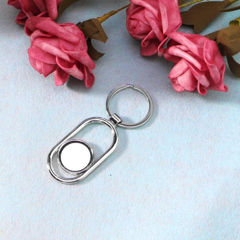 Sublimation Blanks Keychains Ornaments DIY Heat Transfer Keychain with Key Ring