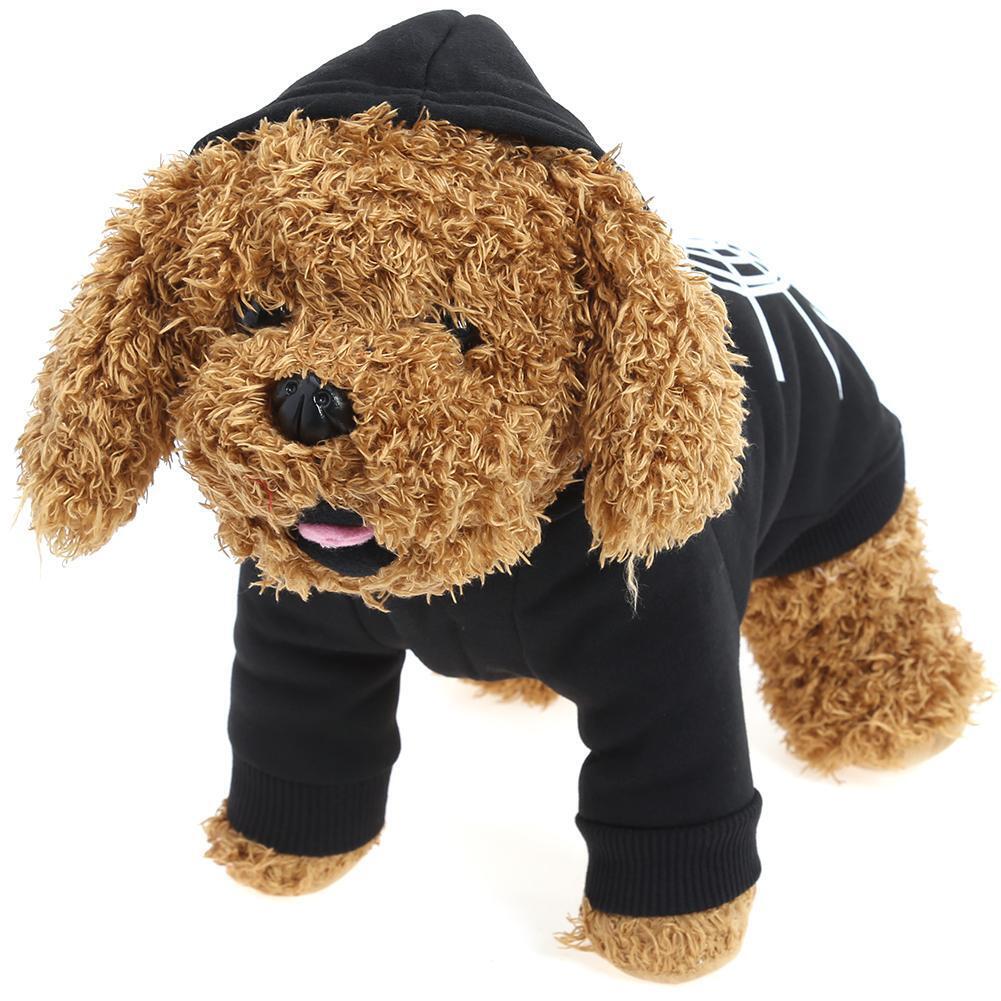 Halloween Spider Web Pet Dog Dress Dog Ghost Festival Sweater S