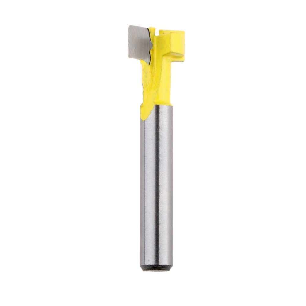 T-Slot Shank Router Milling Cutter Bit 1/4 Inch Tongue & Groove Woodworking Tool