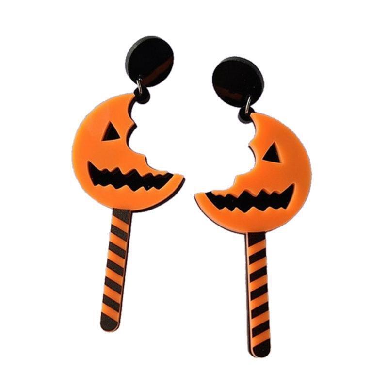 Cute Drop Earrings Pumpkin Candy Style Jewelry Ins Halloween Anniversary
